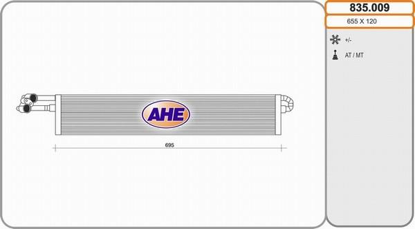 AHE 835.009 - Radiatore olio, Olio motore autozon.pro