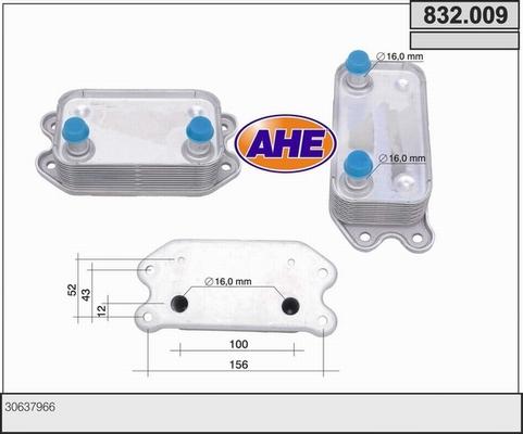 AHE 832.009 - Radiatore olio, Olio motore autozon.pro