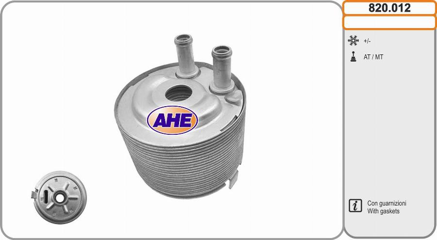 AHE 820.012 - Radiatore olio, Olio motore autozon.pro