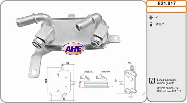 AHE 821.017 - Radiatore olio, Olio motore autozon.pro