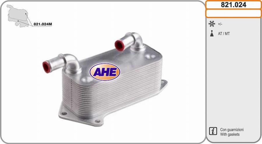 AHE 821.024 - Radiatore olio, Olio motore autozon.pro