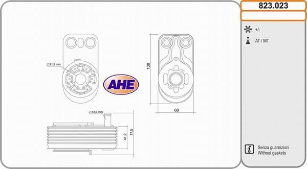 AHE 823.023 - Radiatore olio, Olio motore autozon.pro