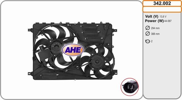 AHE 342.002 - Ventola, Raffreddamento motore autozon.pro