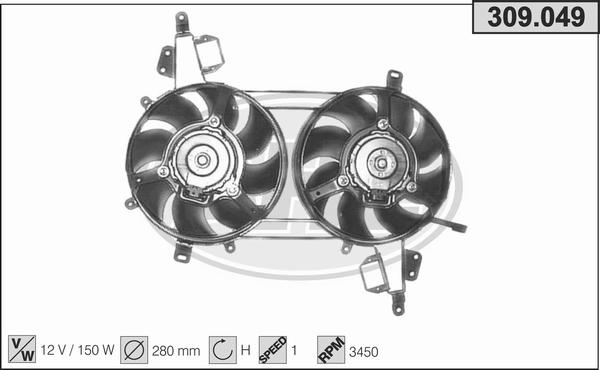 AHE 309.049 - Ventola, Raffreddamento motore autozon.pro