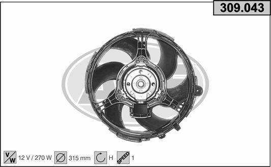 AHE 309.043 - Ventola, Raffreddamento motore autozon.pro