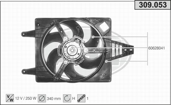 AHE 309.053 - Ventola, Raffreddamento motore autozon.pro