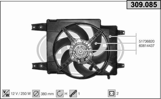 AHE 309.085 - Ventola, Raffreddamento motore autozon.pro