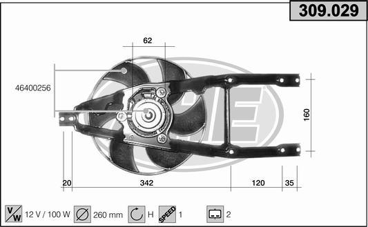 AHE 309.029 - Ventola, Raffreddamento motore autozon.pro