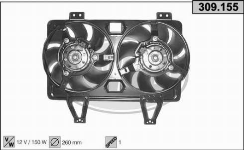 AHE 309.155 - Ventola, Raffreddamento motore autozon.pro