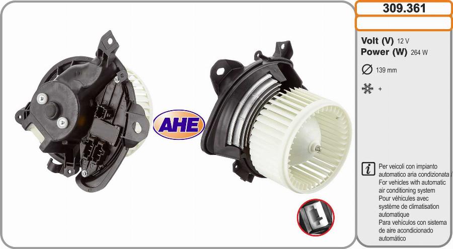 AHE 309.361 - Ventilatore abitacolo autozon.pro