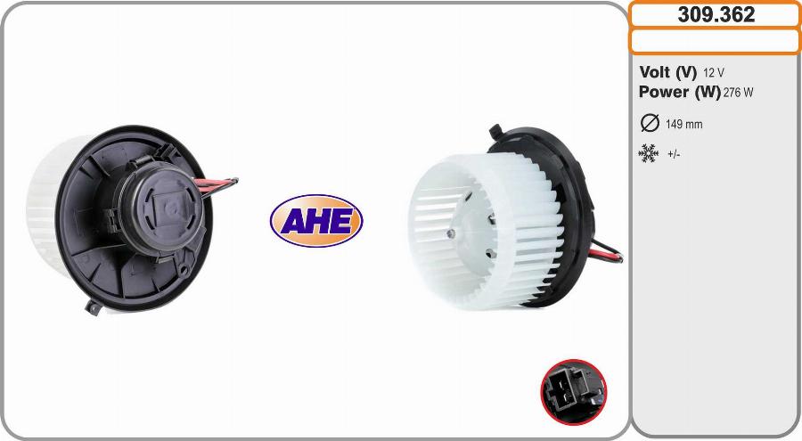 AHE 309.362 - Ventilatore abitacolo autozon.pro