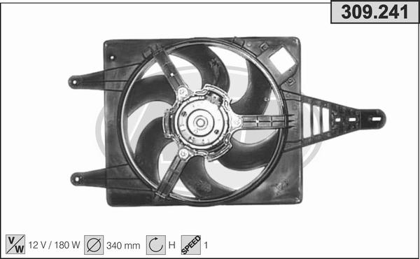 AHE 309.241 - Ventola, Raffreddamento motore autozon.pro