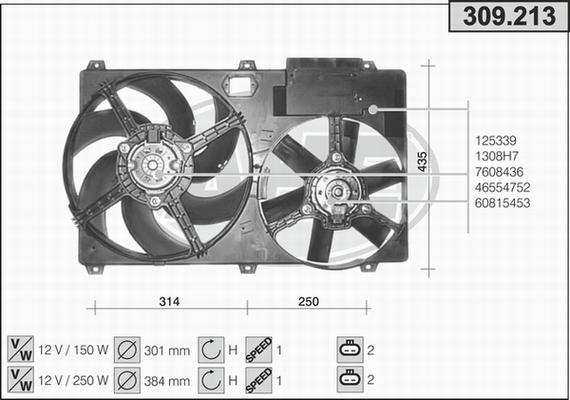 AHE 309.213 - Ventola, Raffreddamento motore autozon.pro