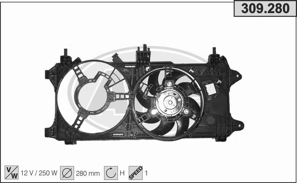 AHE 309.280 - Ventola, Raffreddamento motore autozon.pro