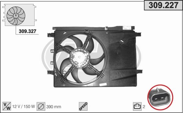 AHE 309.227 - Ventola, Raffreddamento motore autozon.pro