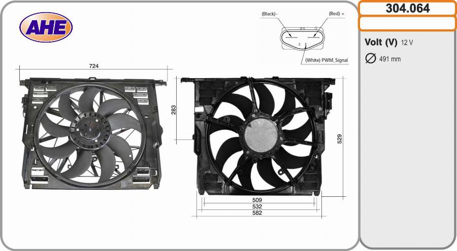 AHE 304.064 - Ventola, Raffreddamento motore autozon.pro