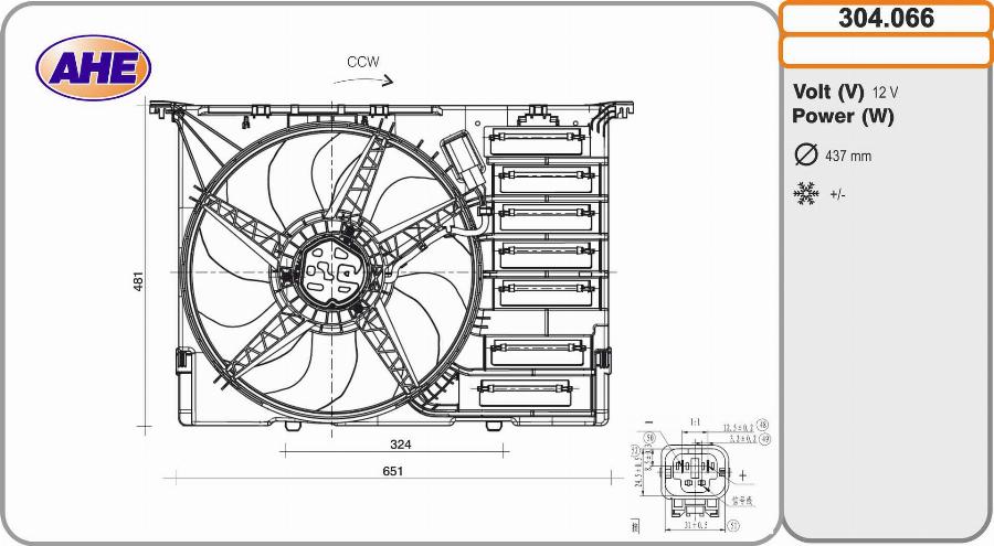 AHE 304.066 - Ventola, Raffreddamento motore autozon.pro