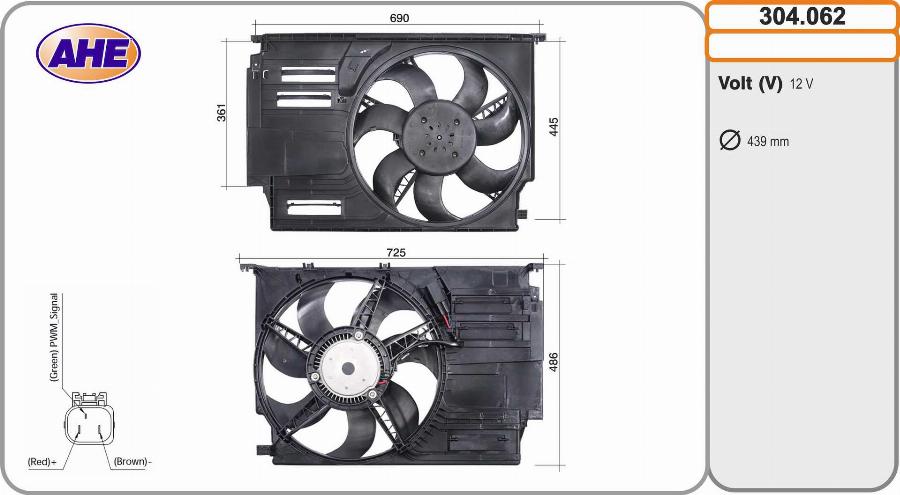 AHE 304.062 - Ventola, Raffreddamento motore autozon.pro