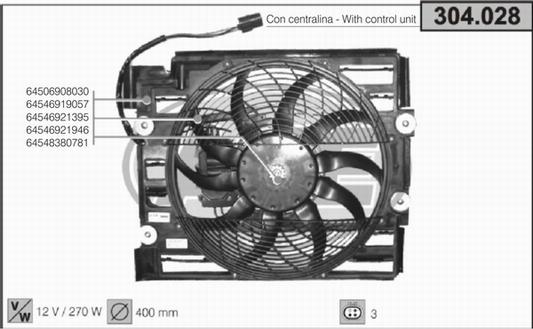 AHE 304.028 - Ventola, Raffreddamento motore autozon.pro