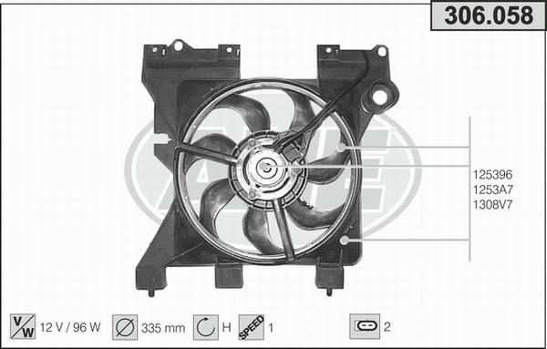 AHE 306.058 - Ventola, Raffreddamento motore autozon.pro