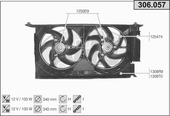 AHE 306.057 - Ventola, Raffreddamento motore autozon.pro