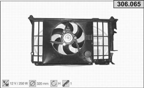 AHE 306.065 - Ventola, Raffreddamento motore autozon.pro