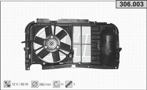 AHE 306.003 - Ventola, Raffreddamento motore autozon.pro