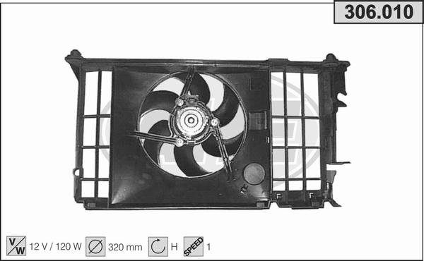 AHE 306.010 - Ventola, Raffreddamento motore autozon.pro