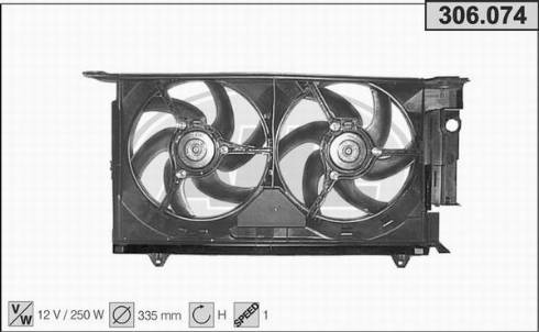 AHE 306.074 - Ventola, Raffreddamento motore autozon.pro