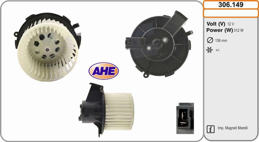 AHE 306.149 - Ventilatore abitacolo autozon.pro