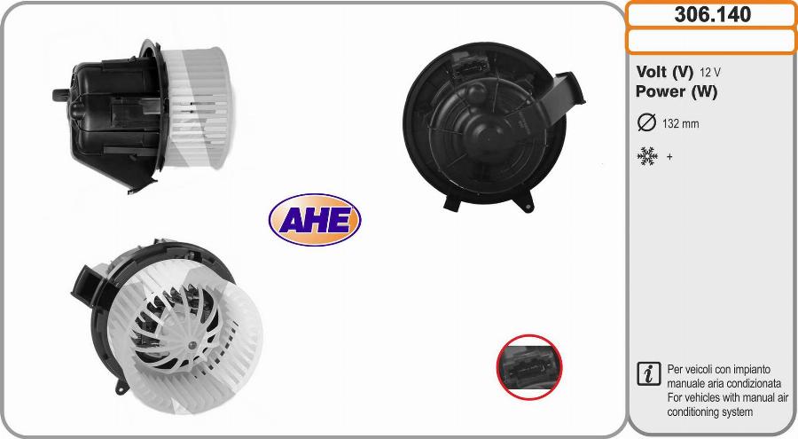 AHE 306.140 - Ventilatore abitacolo autozon.pro