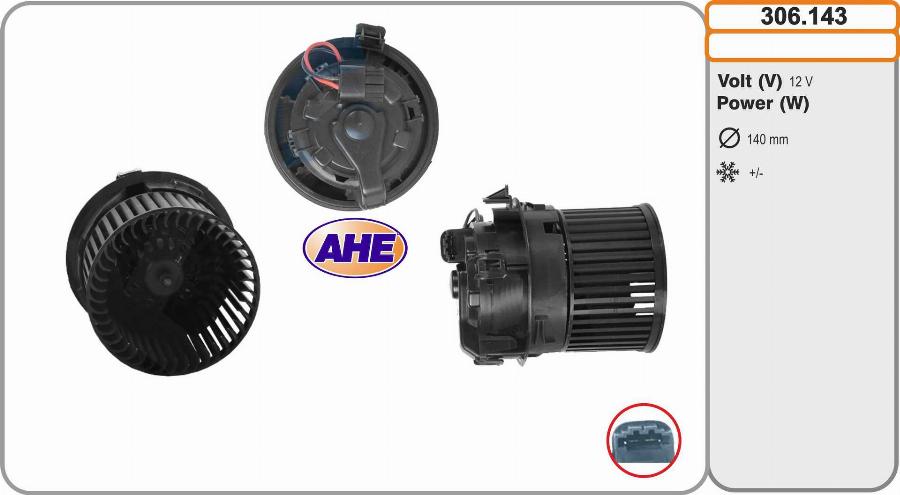 AHE 306.143 - Ventilatore abitacolo autozon.pro