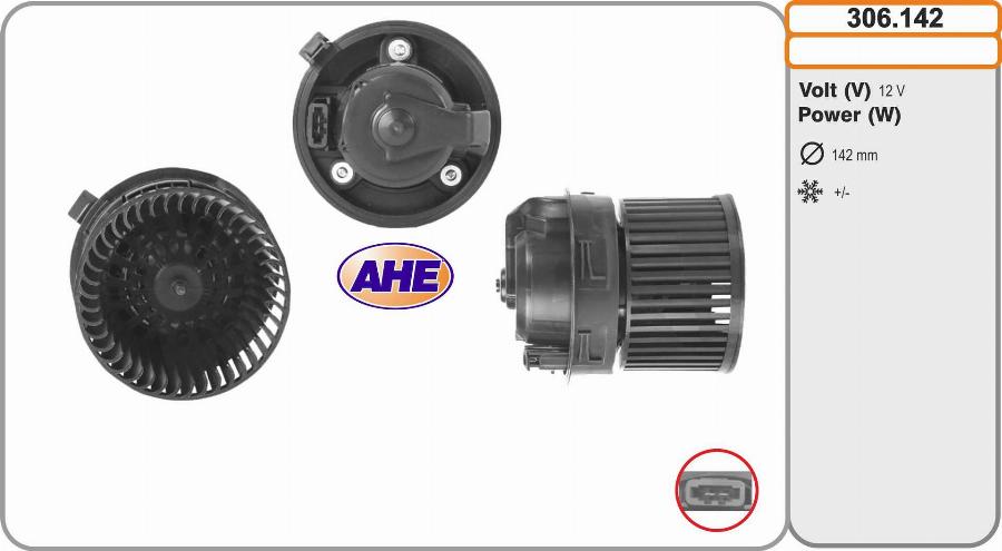 AHE 306.142 - Ventilatore abitacolo autozon.pro