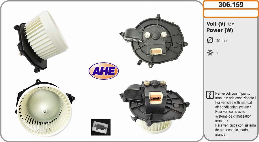 AHE 306.159 - Ventilatore abitacolo autozon.pro