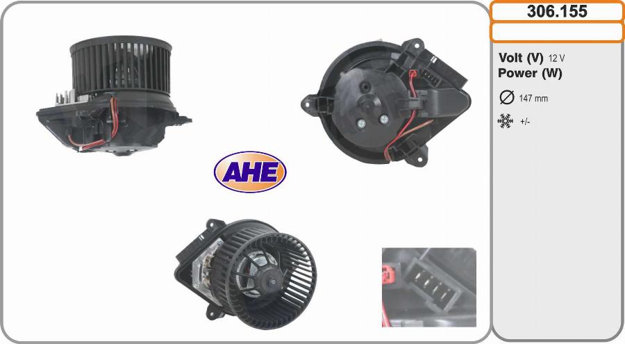 AHE 306.155 - Ventilatore abitacolo autozon.pro