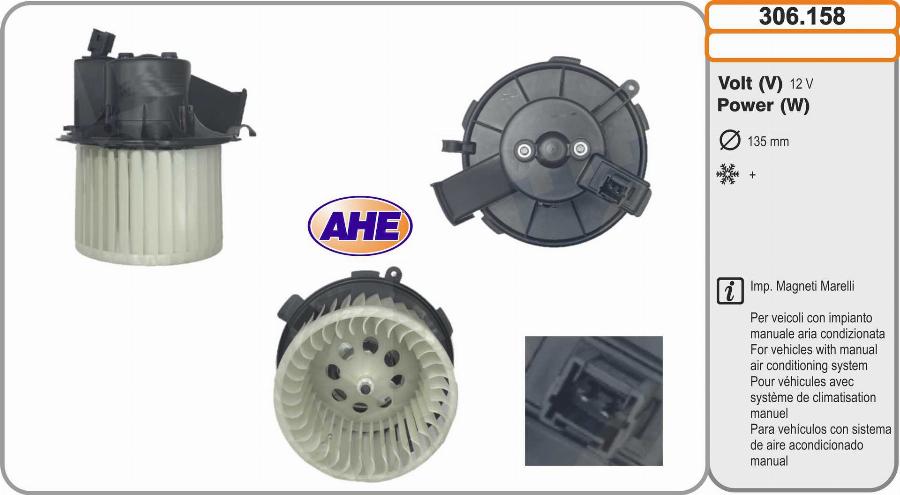 AHE 306.158 - Ventilatore abitacolo autozon.pro