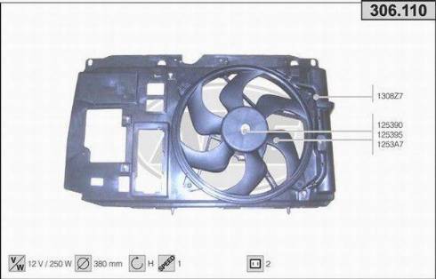 AHE 306.110 - Ventola, Raffreddamento motore autozon.pro