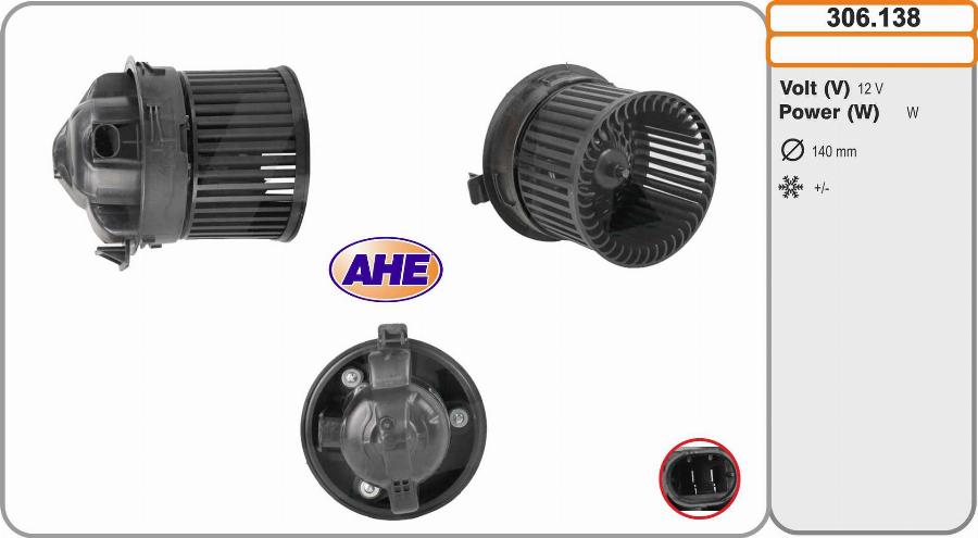 AHE 306.138 - Ventilatore abitacolo autozon.pro