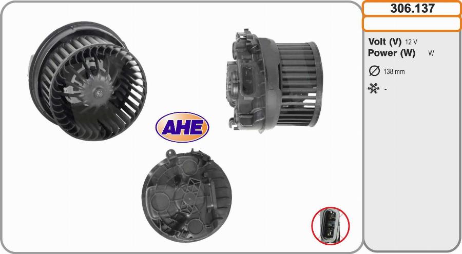 AHE 306.137 - Ventilatore abitacolo autozon.pro