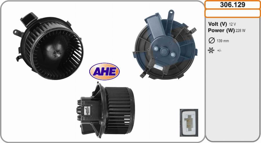 AHE 306.129 - Ventilatore abitacolo autozon.pro