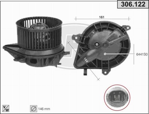 AHE 306.122 - Ventilatore abitacolo autozon.pro