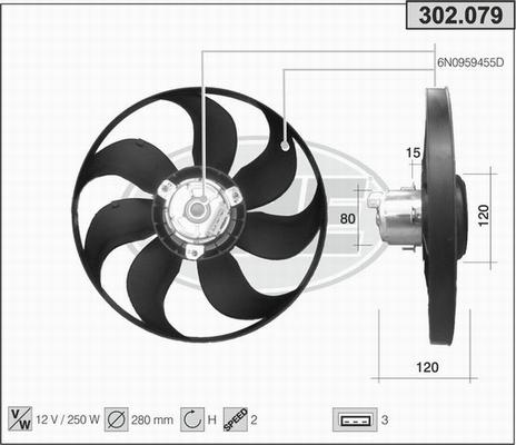 AHE 302.079 - Ventola, Raffreddamento motore autozon.pro