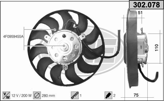 AHE 302.078 - Ventola, Raffreddamento motore autozon.pro