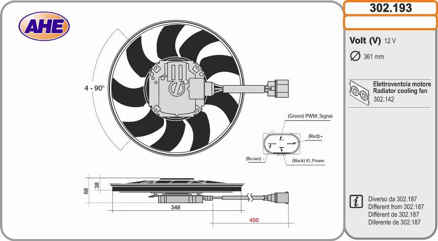 AHE 302.193 - Ventola, Raffreddamento motore autozon.pro