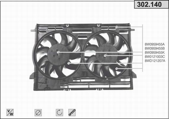 AHE 302.140 - Ventola, Raffreddamento motore autozon.pro