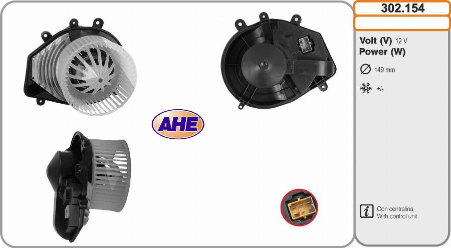 AHE 302.154 - Ventilatore abitacolo autozon.pro