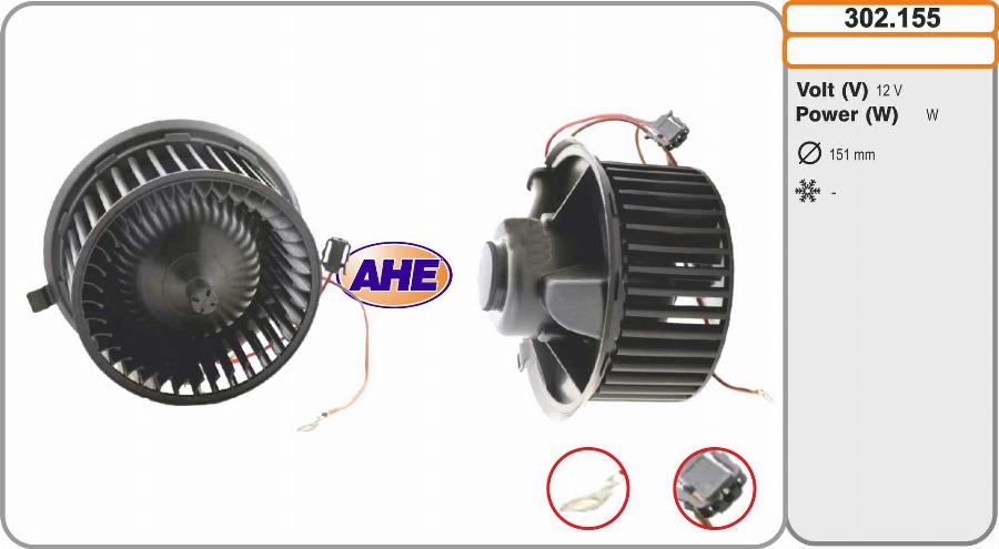 AHE 302.155 - Ventilatore abitacolo autozon.pro