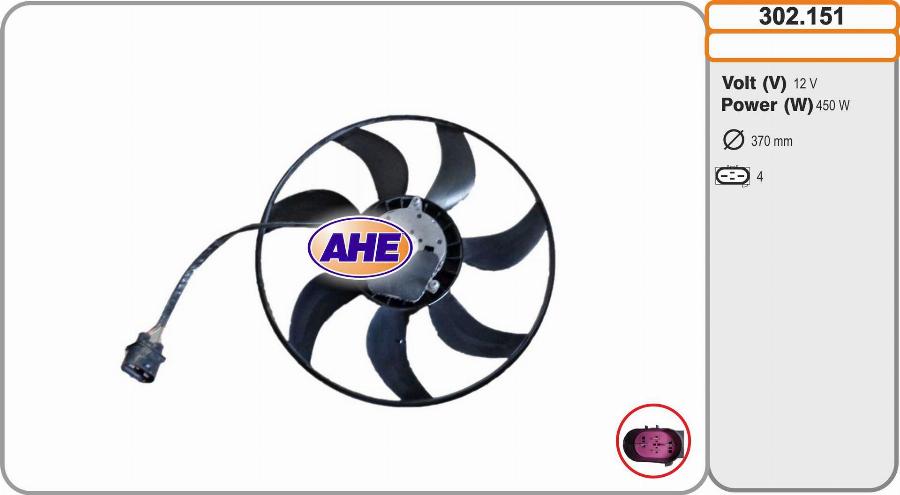 AHE 302.151 - Ventola, Raffreddamento motore autozon.pro