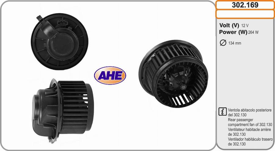 AHE 302.169 - Ventilatore abitacolo autozon.pro