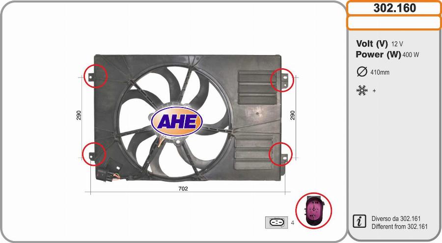 AHE 302.160 - Ventola, Raffreddamento motore autozon.pro